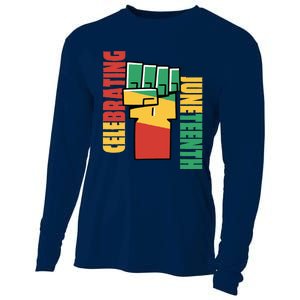 JUNETEENTH Celebrating Black Freedom 1865 African American Cooling Performance Long Sleeve Crew