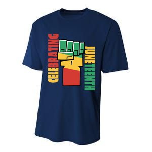 JUNETEENTH Celebrating Black Freedom 1865 African American Performance Sprint T-Shirt