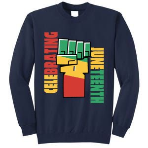 JUNETEENTH Celebrating Black Freedom 1865 African American Tall Sweatshirt