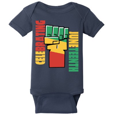JUNETEENTH Celebrating Black Freedom 1865 African American Baby Bodysuit