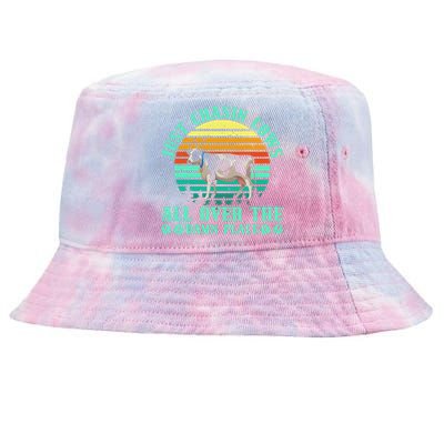 Just Chasin Cows All Over The Damn Place Cow Farmer Tie-Dyed Bucket Hat