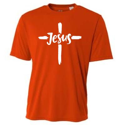 Jesus Cross Christianity Cooling Performance Crew T-Shirt