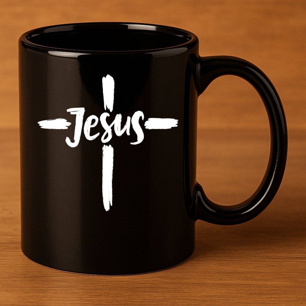 Jesus Cross Christianity 11oz C Handle Ceramic Mug