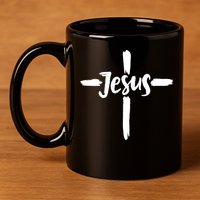 Jesus Cross Christianity 11oz C Handle Ceramic Mug