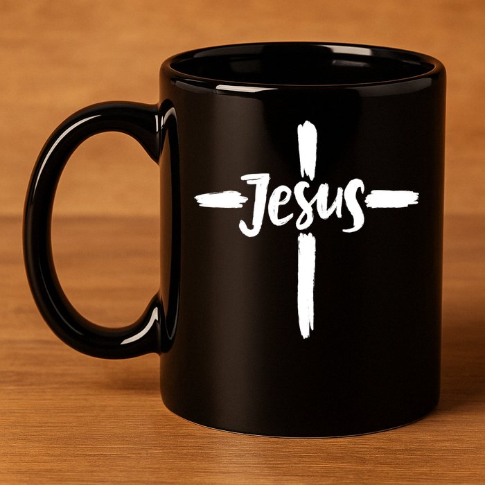 Jesus Cross Christianity 11oz C Handle Ceramic Mug
