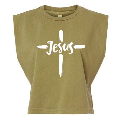 Jesus Cross Christianity Garment-Dyed Women's Muscle Tee