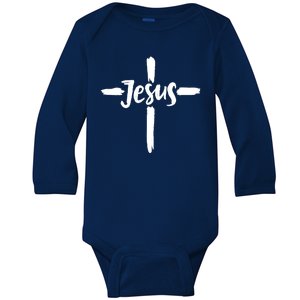 Jesus Cross Christianity Baby Long Sleeve Bodysuit