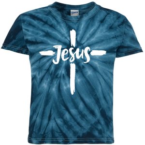 Jesus Cross Christianity Kids Tie-Dye T-Shirt