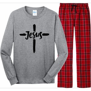 Jesus Cross Christianity Long Sleeve Pajama Set