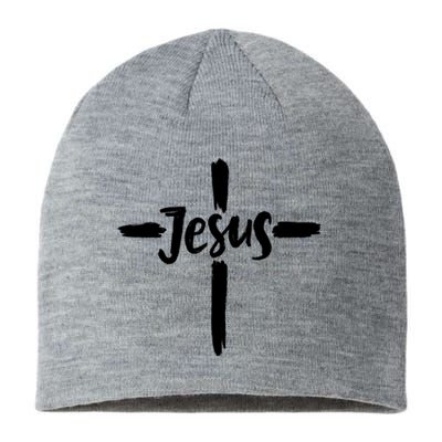 Jesus Cross Christianity Sustainable Beanie