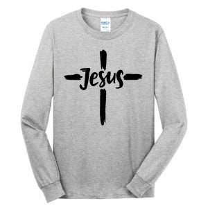 Jesus Cross Christianity Tall Long Sleeve T-Shirt