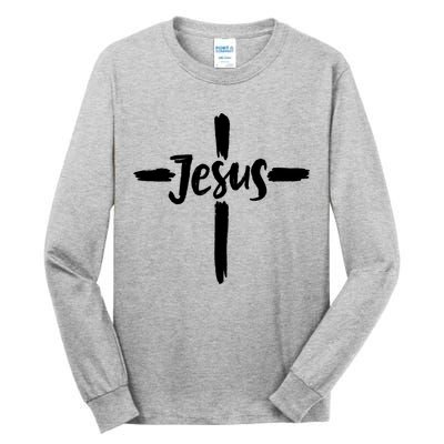 Jesus Cross Christianity Tall Long Sleeve T-Shirt