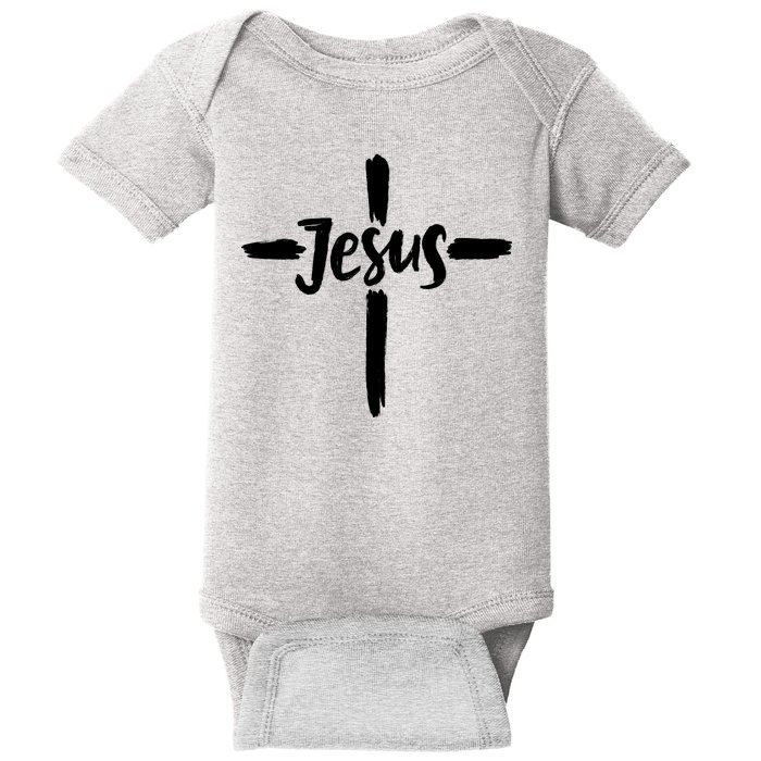 Jesus Cross Christianity Baby Bodysuit