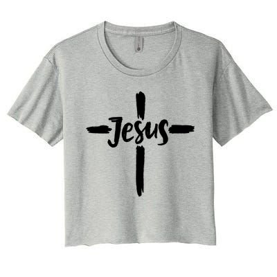 Jesus Cross Christianity Crop Top