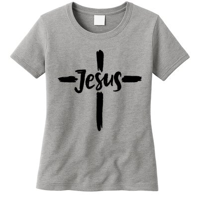 Jesus Cross Christianity Womens T-Shirt