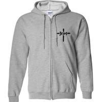 Jesus Cross Christianity Full Zip Hoodie