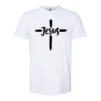 Jesus Cross Christianity Softstyle® CVC T-Shirt