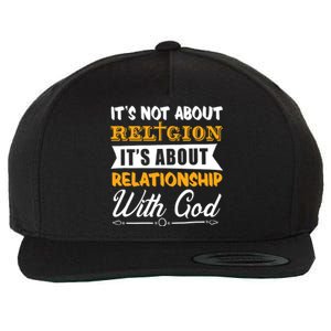 Jesus Christ Cross Friendship Bible Verse God Funny Christian Wool Snapback Cap