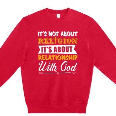 Jesus Christ Cross Friendship Bible Verse God Funny Christian Premium Crewneck Sweatshirt