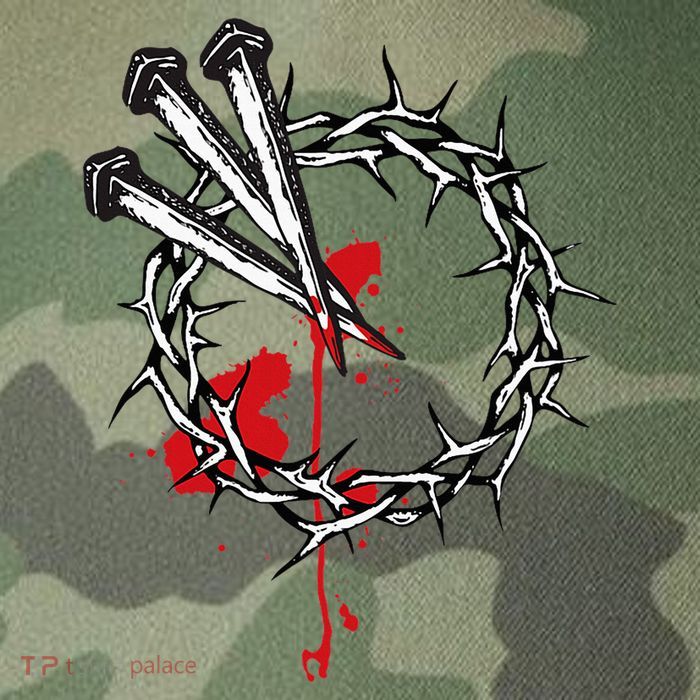 Jesus Crucifixion Crown Of Thorns With 3 Cross Nails Legacy Tie Dye Trucker Hat