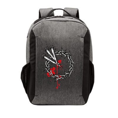Jesus Crucifixion Crown Of Thorns With 3 Cross Nails Vector Backpack