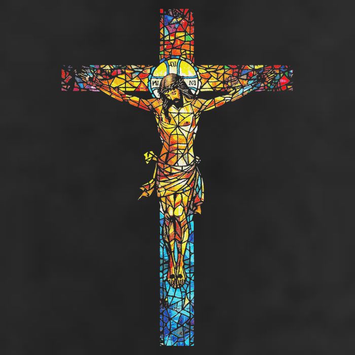 Jesus Cross Christian Stained Glass Christian Art Adult Drive Performance Visor