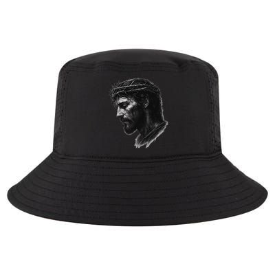 Jesus Christ Crown Of Thorns Realistic Vintage 90s Cool Comfort Performance Bucket Hat