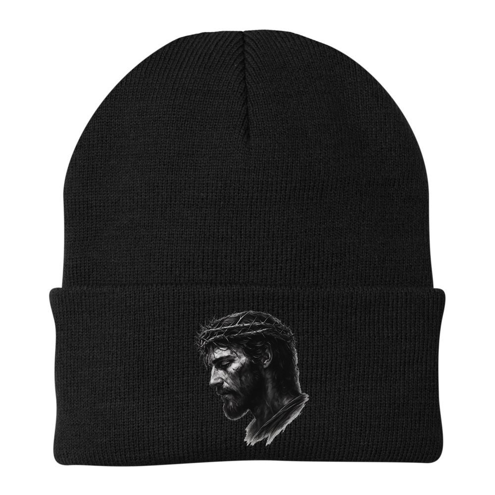 Jesus Christ Crown Of Thorns Realistic Vintage 90s Beanie