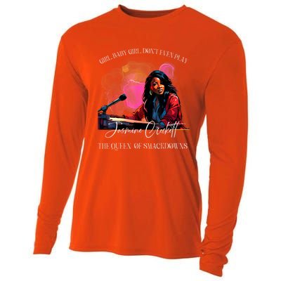 Jasmine Crockett Crockett Clapback Queen Of Smackdowns Cooling Performance Long Sleeve Crew