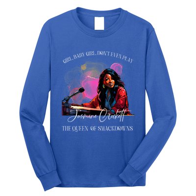 Jasmine Crockett Crockett Clapback Queen Of Smackdowns Long Sleeve Shirt