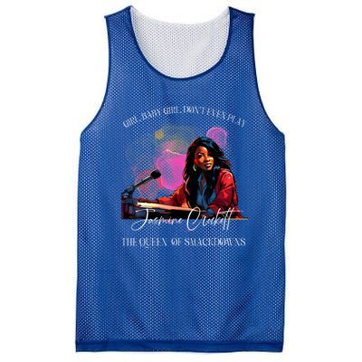 Jasmine Crockett Crockett Clapback Queen Of Smackdowns Mesh Reversible Basketball Jersey Tank