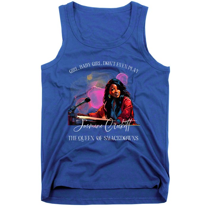 Jasmine Crockett Crockett Clapback Queen Of Smackdowns Tank Top