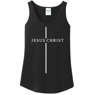 Jesus Christ Cross Christian Ladies Essential Tank