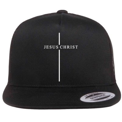 Jesus Christ Cross Christian Flat Bill Trucker Hat