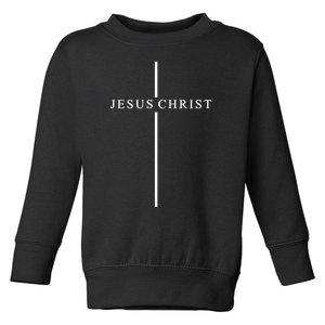 Jesus Christ Cross Christian Toddler Sweatshirt