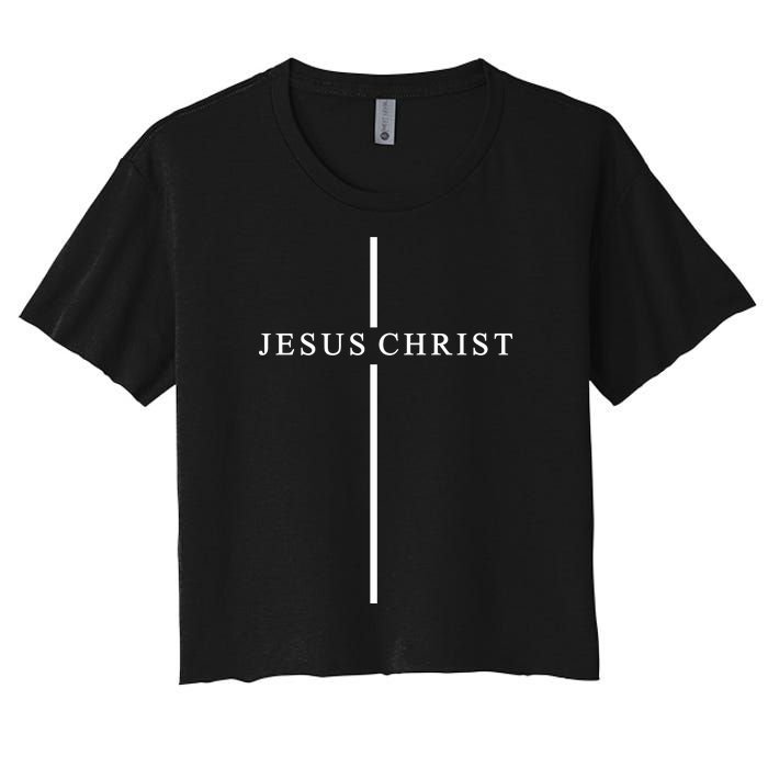 Jesus Christ Cross Christian Women's Crop Top Tee