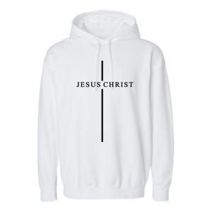 Jesus Christ Cross Christian Garment-Dyed Fleece Hoodie