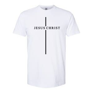 Jesus Christ Cross Christian Softstyle CVC T-Shirt