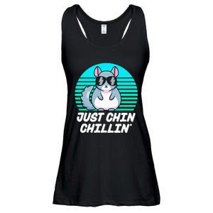 Just Chin Chillin Funny Chinchilla Lovers Kawaii Chinchillin Ladies Essential Flowy Tank