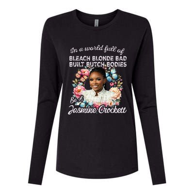 Jasmine Crockett Calls Out Marjorie Taylor Greene Womens Cotton Relaxed Long Sleeve T-Shirt