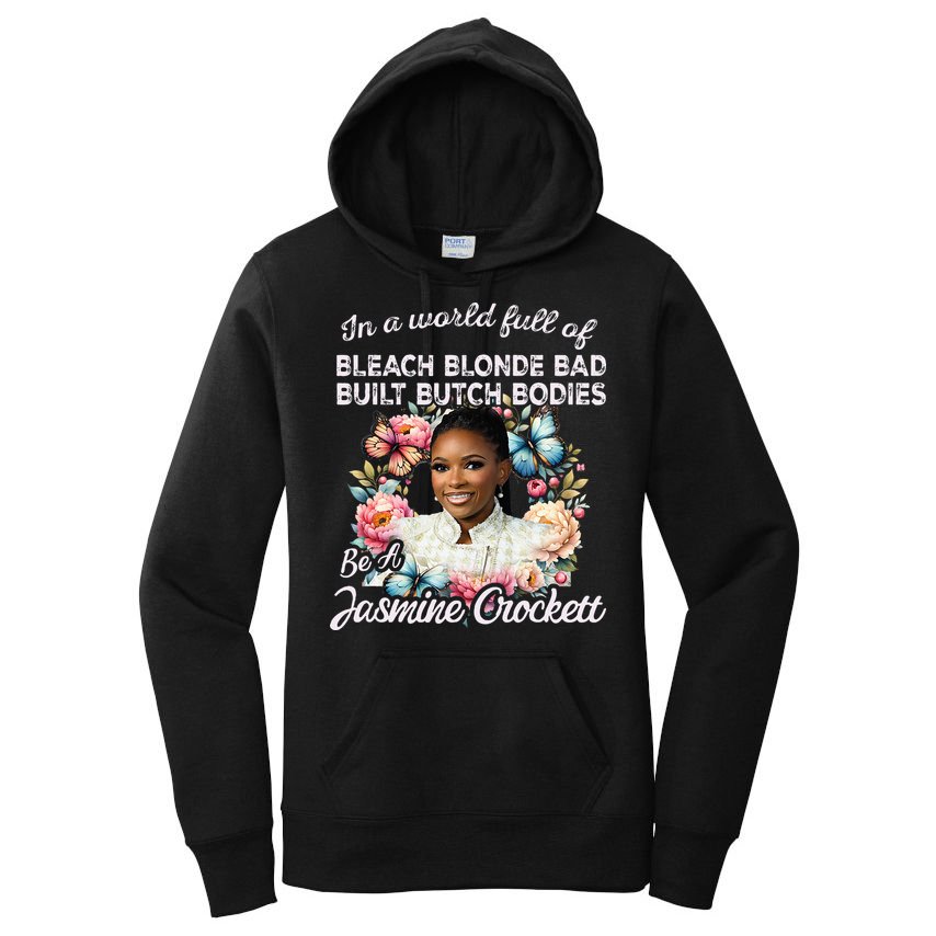 Jasmine Crockett Calls Out Marjorie Taylor Greene Women's Pullover Hoodie