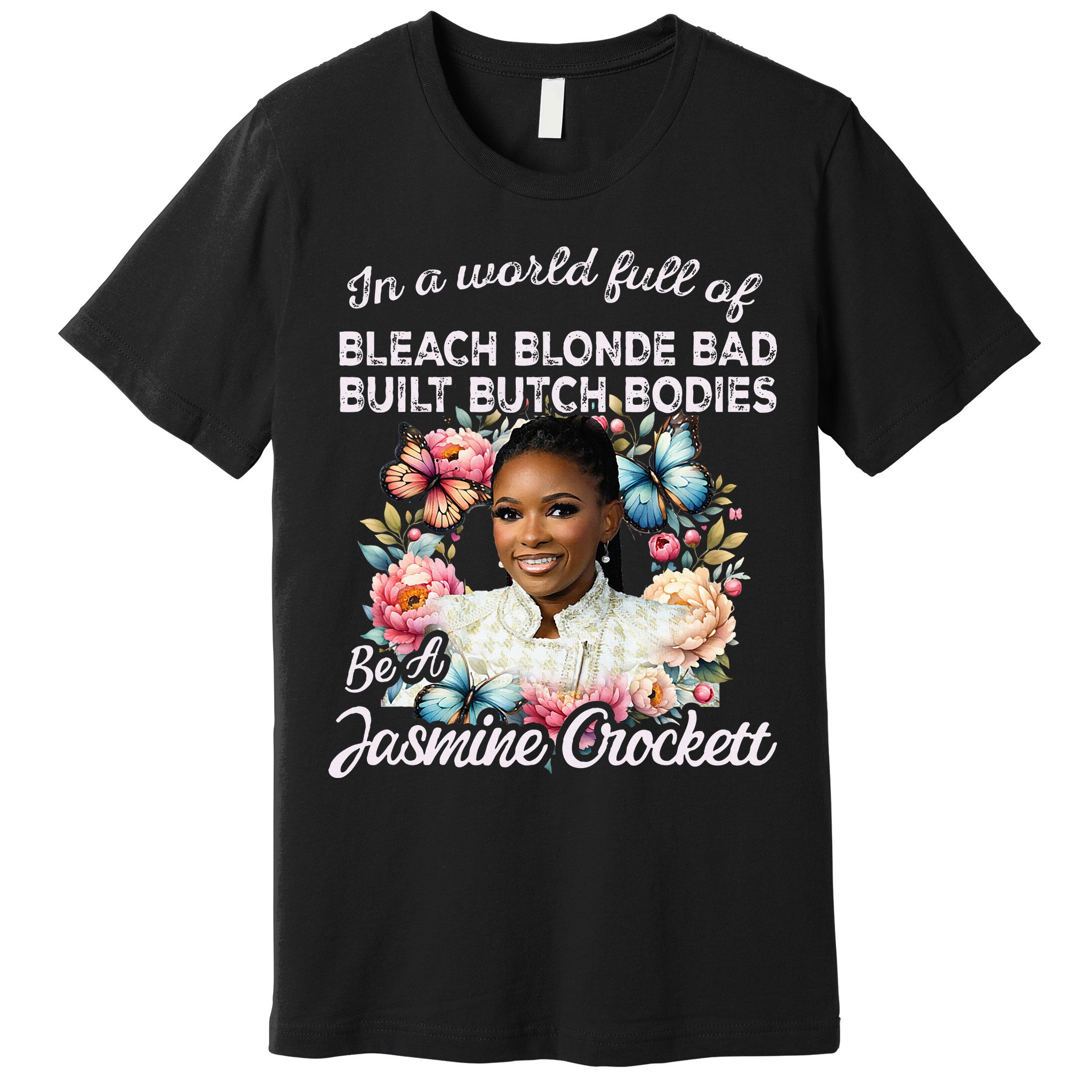 Jasmine Crockett Calls Out Marjorie Taylor Greene Premium T-Shirt