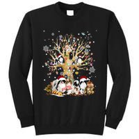 Japanese Chin Christmas Tree Lights Xmas Pajama Dog Tall Sweatshirt