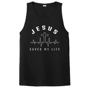 Jesus Christ Christianity Gifts Jesus Saved My Life PosiCharge Competitor Tank