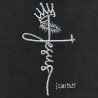 Jesus Cross Crown Of Thorns John 18:37 King Embroidered Embroidered Beanie