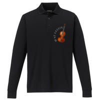 Just Cellin Cello Performance Long Sleeve Polo