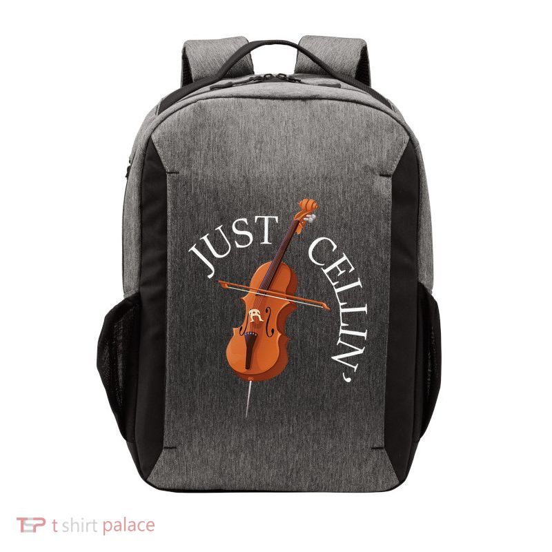 Just Cellin Cello Player Cellist Musician Classical Music Vector Backpack