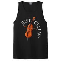 Just Cellin Cello Player Cellist Musician Classical Music PosiCharge Competitor Tank