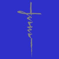 Jesus Christian Cross Art Cursive Inspiring Gift Bag