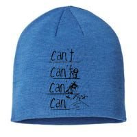 Jesus Christian Cross Cant Can Art Sustainable Beanie